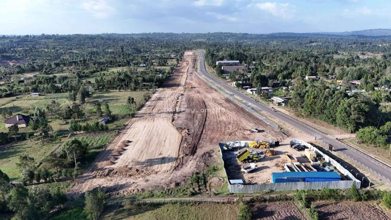 File image of ongoing construction of the Bomet Airstrip.